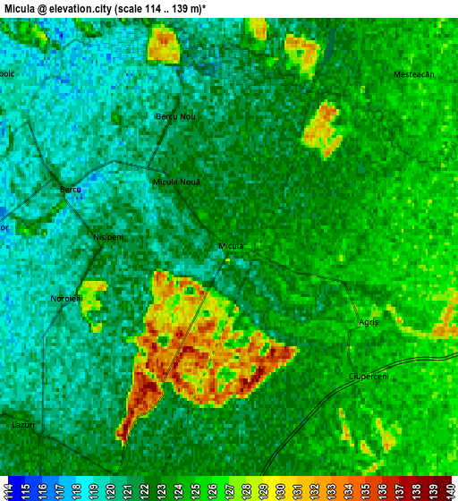 Zoom OUT 2x Micula, Romania elevation map