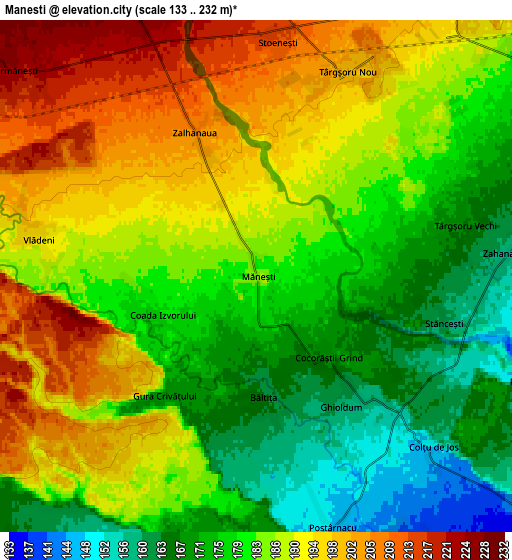 Zoom OUT 2x Măneşti, Romania elevation map