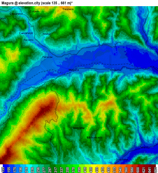 Zoom OUT 2x Măgura, Romania elevation map