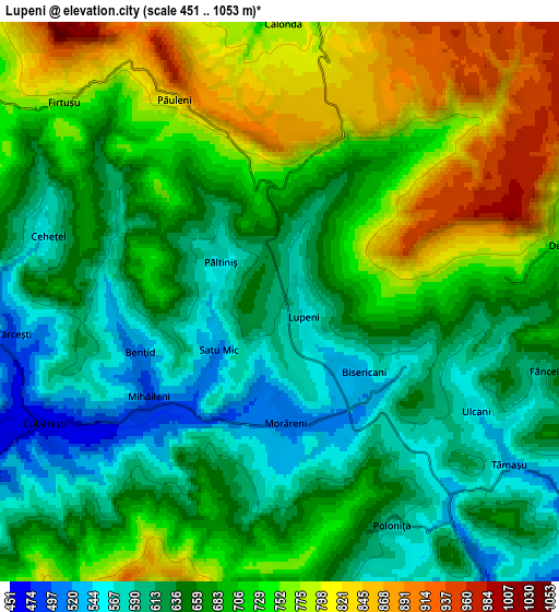 Zoom OUT 2x Lupeni, Romania elevation map