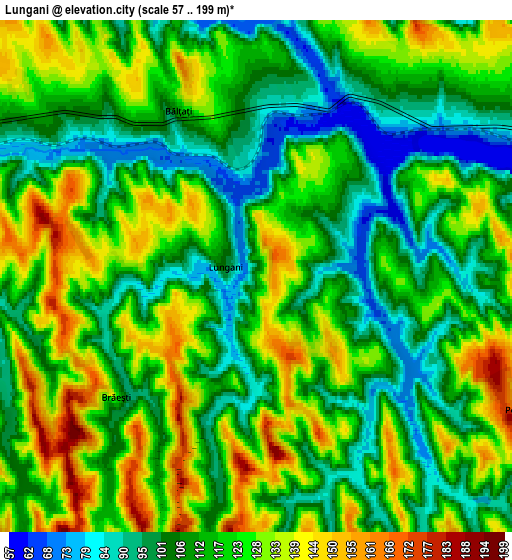 Zoom OUT 2x Lungani, Romania elevation map