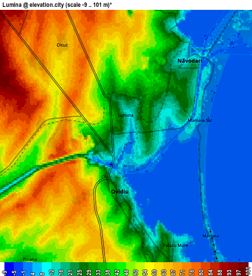 Zoom OUT 2x Lumina, Romania elevation map