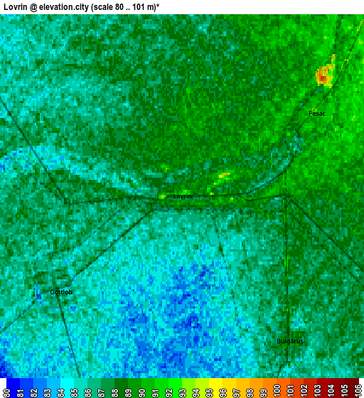 Zoom OUT 2x Lovrin, Romania elevation map