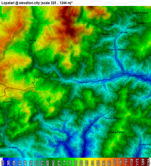 Zoom OUT 2x Lopătari, Romania elevation map