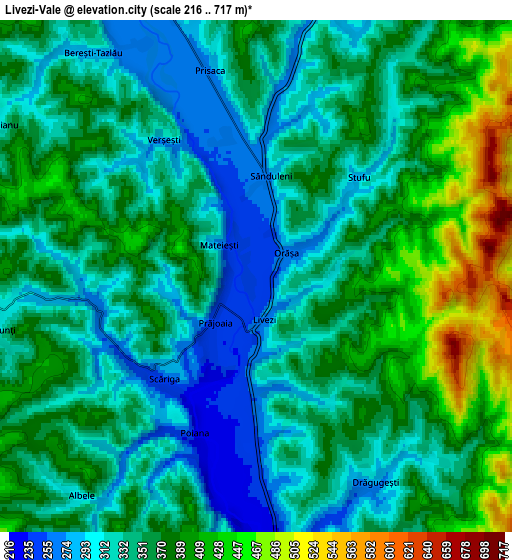 Zoom OUT 2x Livezi-Vale, Romania elevation map