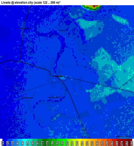 Zoom OUT 2x Livada, Romania elevation map