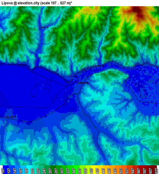 Zoom OUT 2x Lipova, Romania elevation map