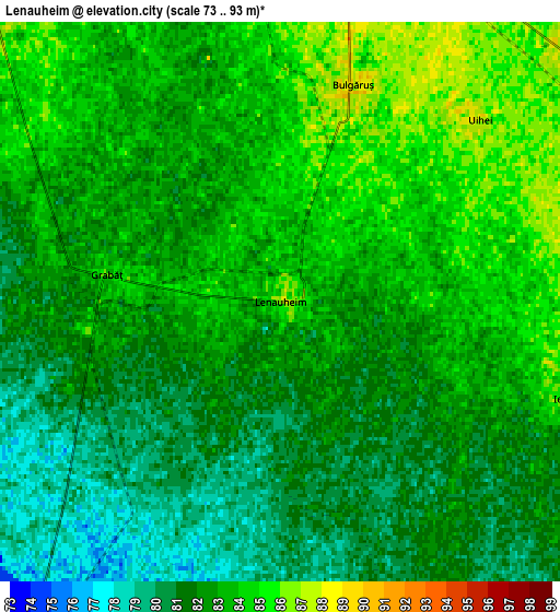 Zoom OUT 2x Lenauheim, Romania elevation map