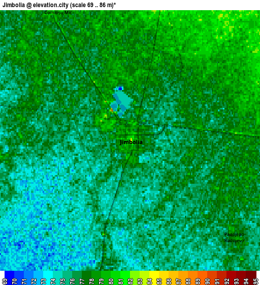 Zoom OUT 2x Jimbolia, Romania elevation map