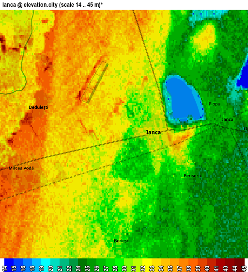 Zoom OUT 2x Ianca, Romania elevation map