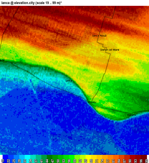 Zoom OUT 2x Ianca, Romania elevation map