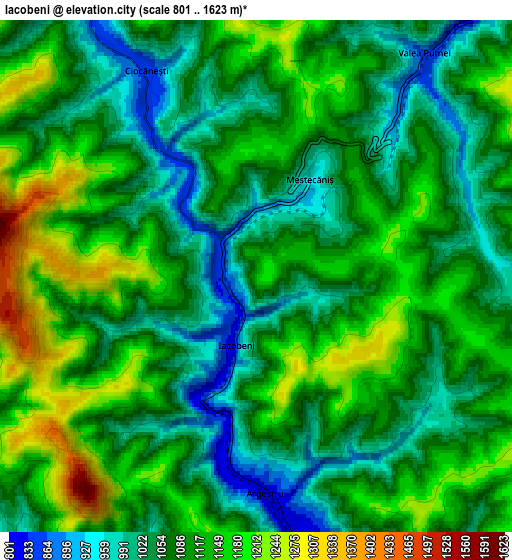 Zoom OUT 2x Iacobeni, Romania elevation map