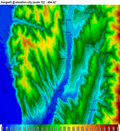 Zoom OUT 2x Horgeşti, Romania elevation map