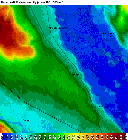 Zoom OUT 2x Hălăuceşti, Romania elevation map