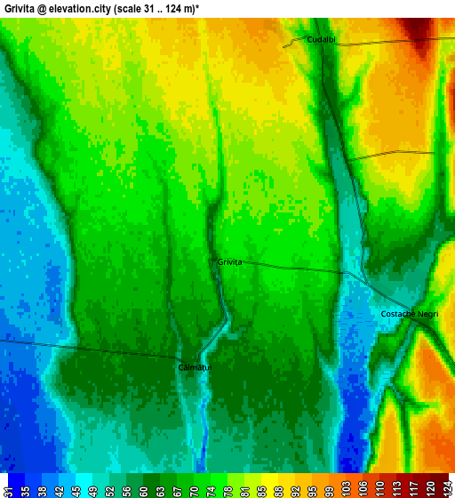 Zoom OUT 2x Griviţa, Romania elevation map