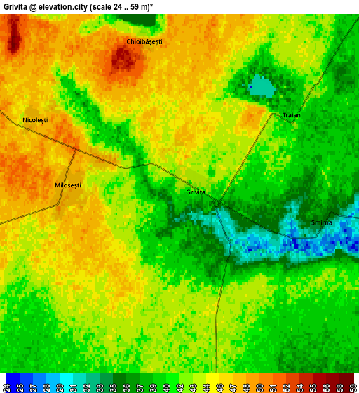Zoom OUT 2x Griviţa, Romania elevation map