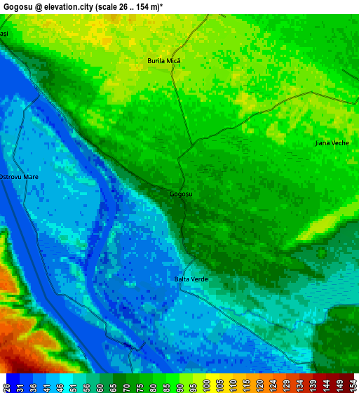 Zoom OUT 2x Gogoşu, Romania elevation map