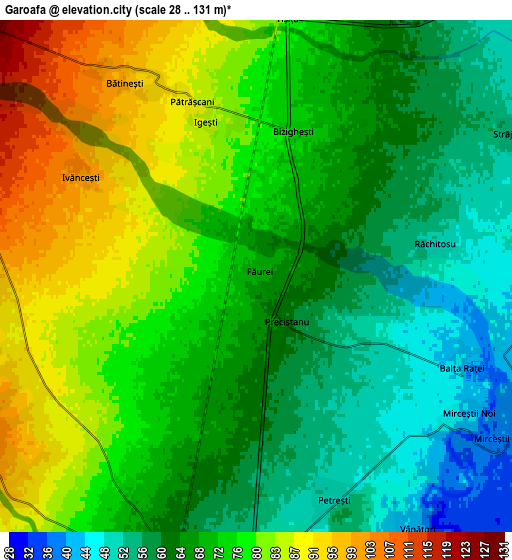 Zoom OUT 2x Garoafa, Romania elevation map