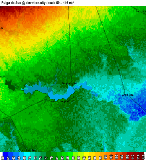 Zoom OUT 2x Fulga de Sus, Romania elevation map