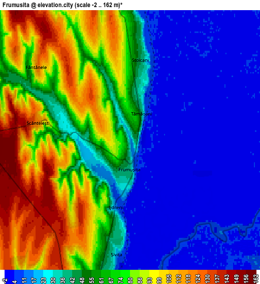 Zoom OUT 2x Frumuşiţa, Romania elevation map