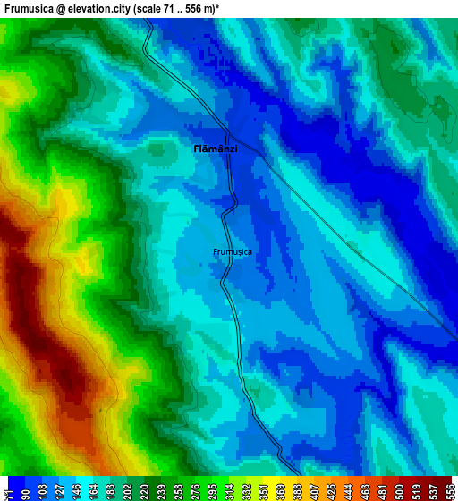 Zoom OUT 2x Frumuşica, Romania elevation map