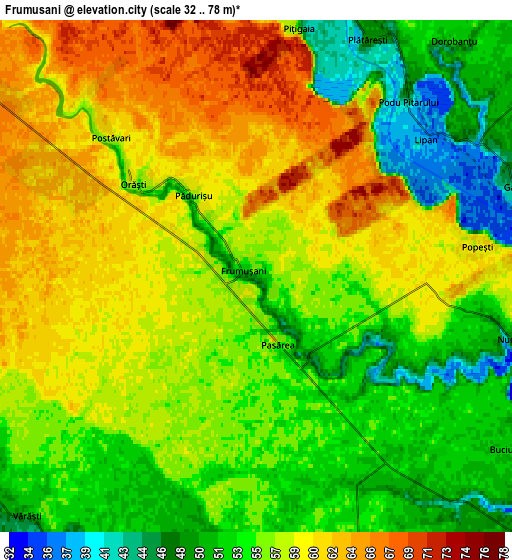 Zoom OUT 2x Frumuşani, Romania elevation map