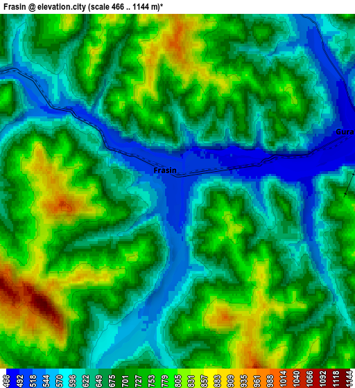 Zoom OUT 2x Frasin, Romania elevation map