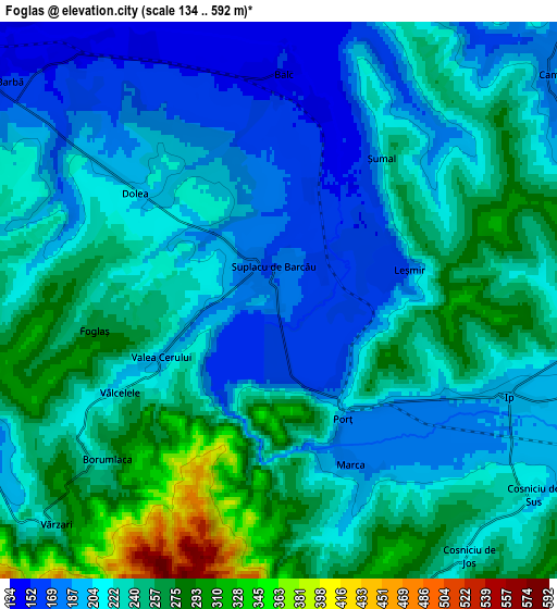 Zoom OUT 2x Foglaş, Romania elevation map