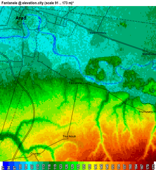 Zoom OUT 2x Fântânele, Romania elevation map