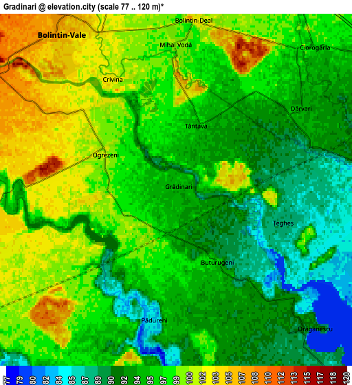 Zoom OUT 2x Grădinari, Romania elevation map