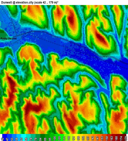 Zoom OUT 2x Dumeşti, Romania elevation map