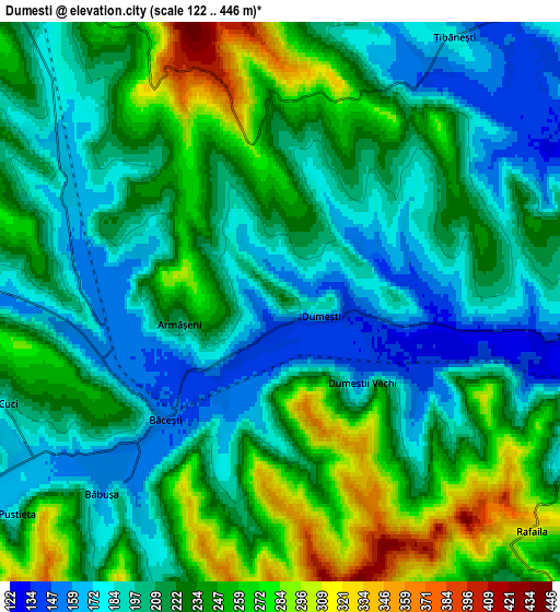 Zoom OUT 2x Dumeşti, Romania elevation map