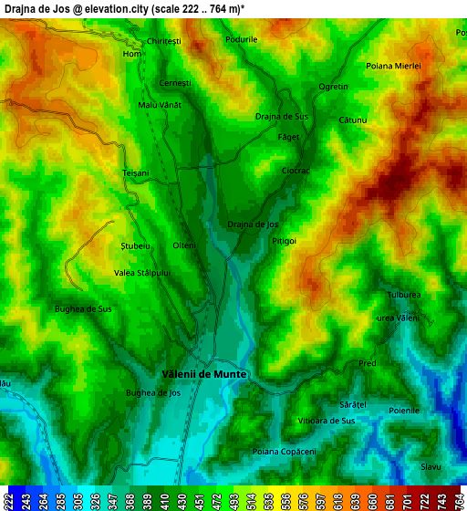 Zoom OUT 2x Drajna de Jos, Romania elevation map