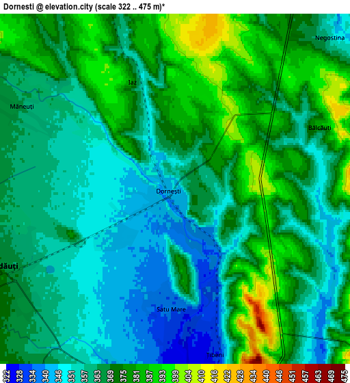 Zoom OUT 2x Dorneşti, Romania elevation map