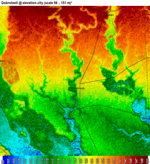 Zoom OUT 2x Dobroteşti, Romania elevation map