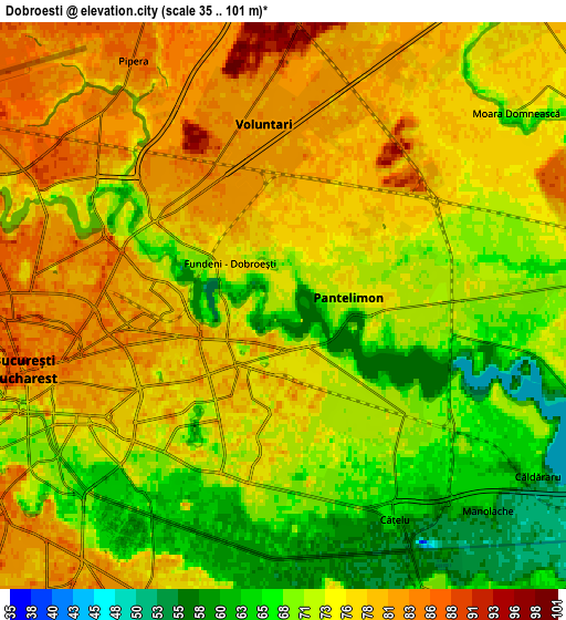 Zoom OUT 2x Dobroeşti, Romania elevation map