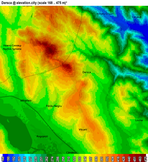 Zoom OUT 2x Dersca, Romania elevation map