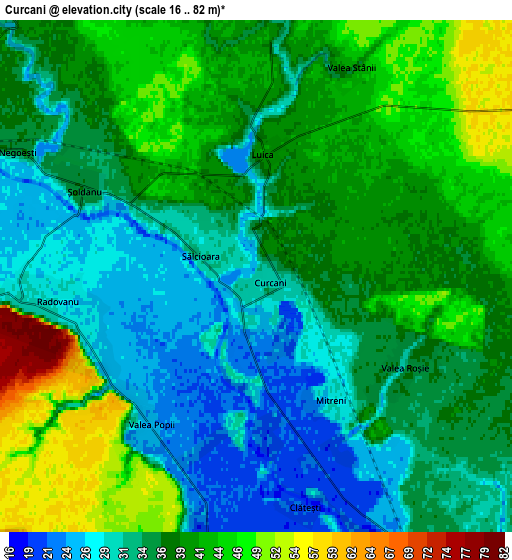 Zoom OUT 2x Curcani, Romania elevation map