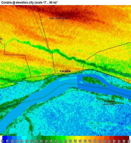 Zoom OUT 2x Corabia, Romania elevation map