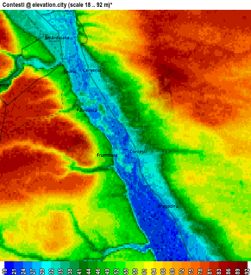 Zoom OUT 2x Conţeşti, Romania elevation map