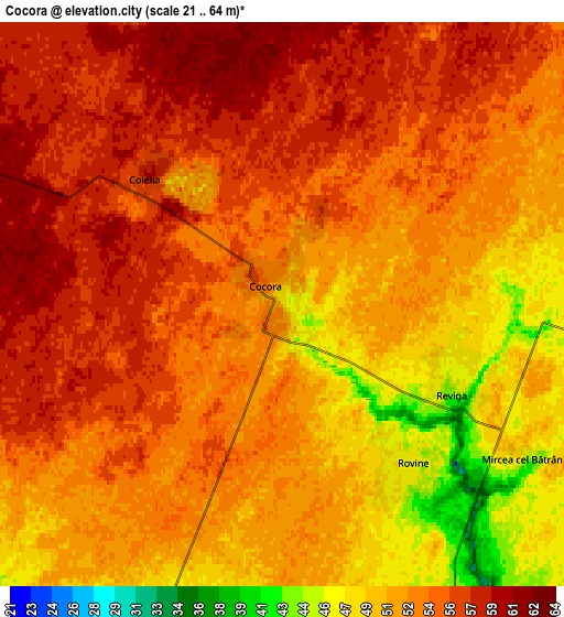 Zoom OUT 2x Cocora, Romania elevation map