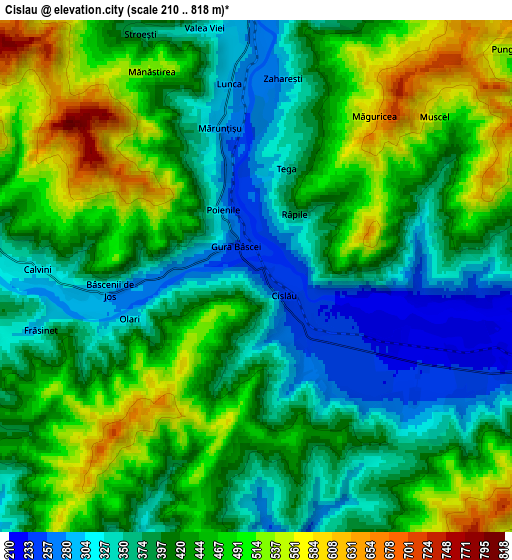 Zoom OUT 2x Cislău, Romania elevation map