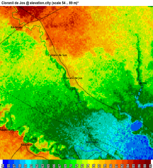 Zoom OUT 2x Cioranii de Jos, Romania elevation map