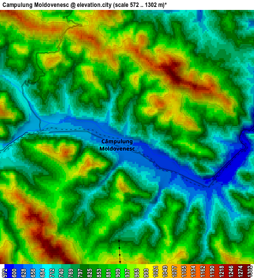 Zoom OUT 2x Câmpulung Moldovenesc, Romania elevation map