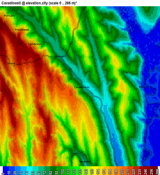 Zoom OUT 2x Cavadineşti, Romania elevation map