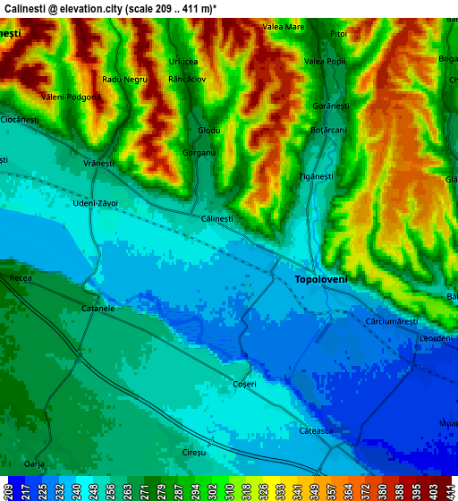 Zoom OUT 2x Călineşti, Romania elevation map