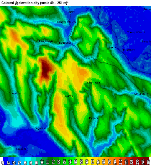 Zoom OUT 2x Călăraşi, Romania elevation map