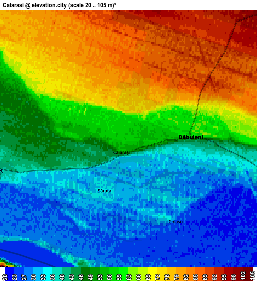 Zoom OUT 2x Călăraşi, Romania elevation map