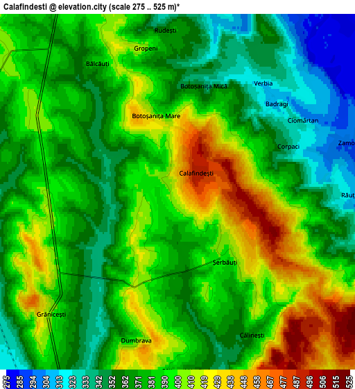 Zoom OUT 2x Calafindeşti, Romania elevation map