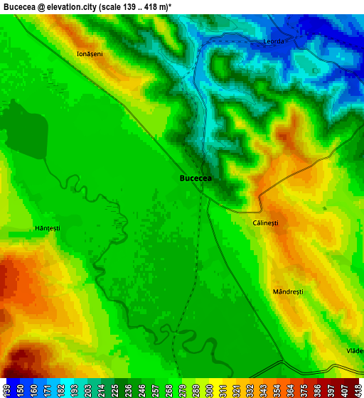 Zoom OUT 2x Bucecea, Romania elevation map